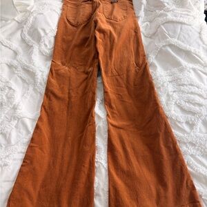 ROLLA'S Wide Leg Corduroy flare leg in burnt Orange